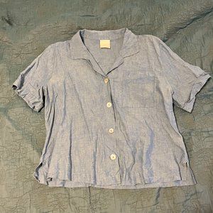 Boxy Linen Button Down